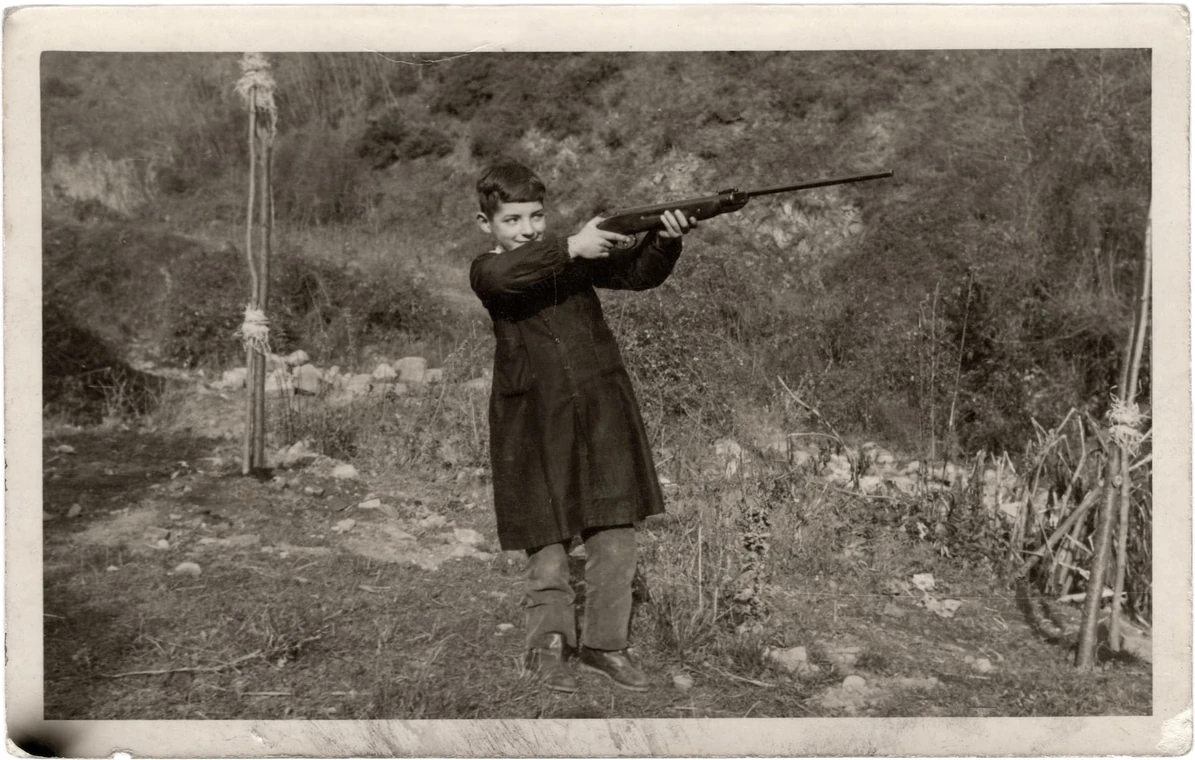 Figure with rifle